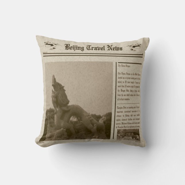 Newspaper Pillow (Front)