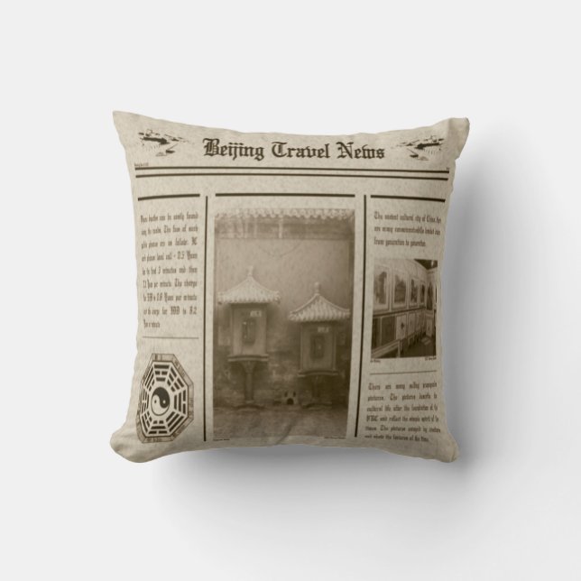 Newspaper Pillow (Front)