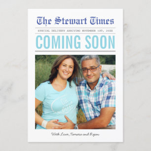 Newspaper   Pregnancy Announcement