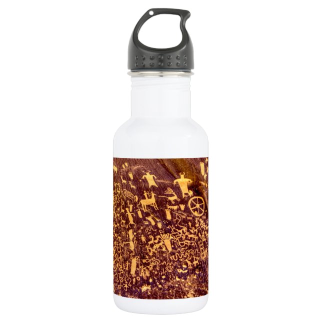 Newspaper Rock American Indian Utah 532 Ml Water Bottle (Front)