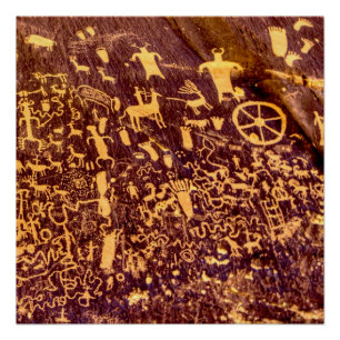 Newspaper Rock American Indian Utah Poster