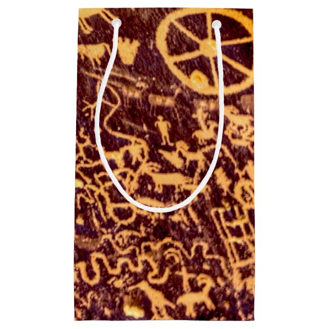 Newspaper Rock American Indian Utah Small Gift Bag (Front)