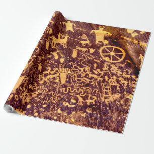 Newspaper Rock American Indian Utah Wrapping Paper