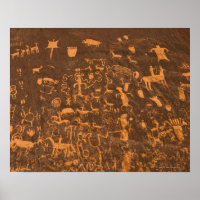 Newspaper Rock is a petroglyph panel etched in