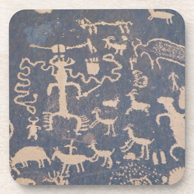 Newspaper Rock Petroglyphs Coaster (Front)