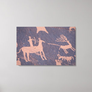 Newspaper Rock, S.P., UT Near Monticello. Canvas Print