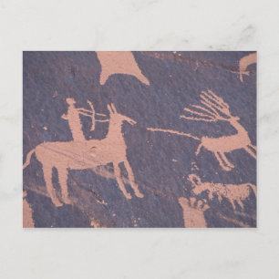 Newspaper Rock, S.P., UT Near Monticello. Postcard