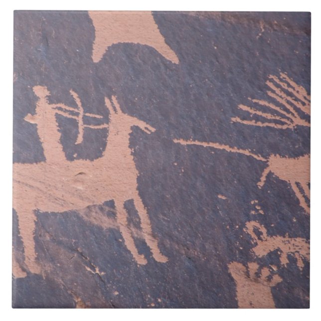 Newspaper Rock, S.P., UT Near Monticello. Tile (Front)