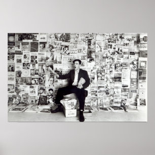 Newspaper salesman, c.1960 poster