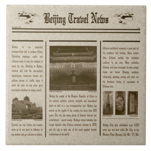 Newspaper Tile (Front)