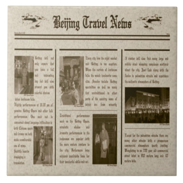 Newspaper Tile (Front)