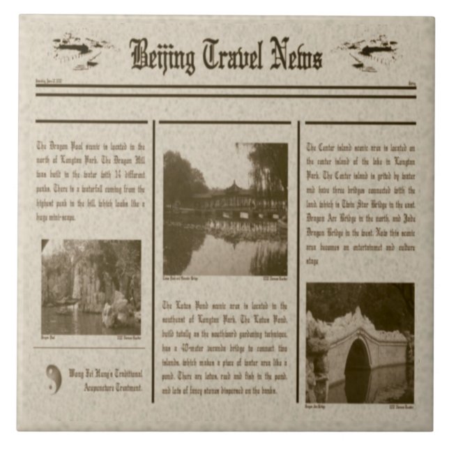 Newspaper Tile (Front)