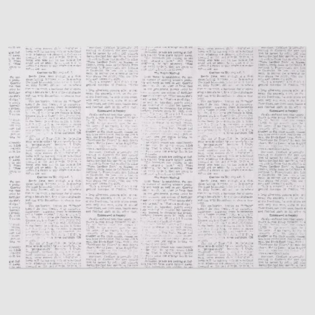 Newspaper Tissue  Tissue Paper (Front)