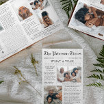 Newspaper Unique Christmas What a Year Multi Photo Tri-Fold Holiday Card<br><div class="desc">Introducing Our Unique Tri-Fold Christmas Card: A "What a Year" Year in Review! This holiday season, share your family's journey with our extraordinary Tri-Fold Christmas Card. It's not your average greeting card; it's a personalised newspaper-style masterpiece designed to capture the essence of your year. Headlines, Photos, and Articles: Relive "What...</div>