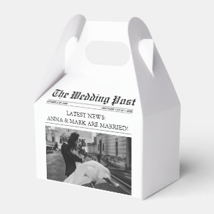 Newspaper Unique Photo Wedding Favour Box