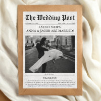 Newspaper Unique Photo Wedding