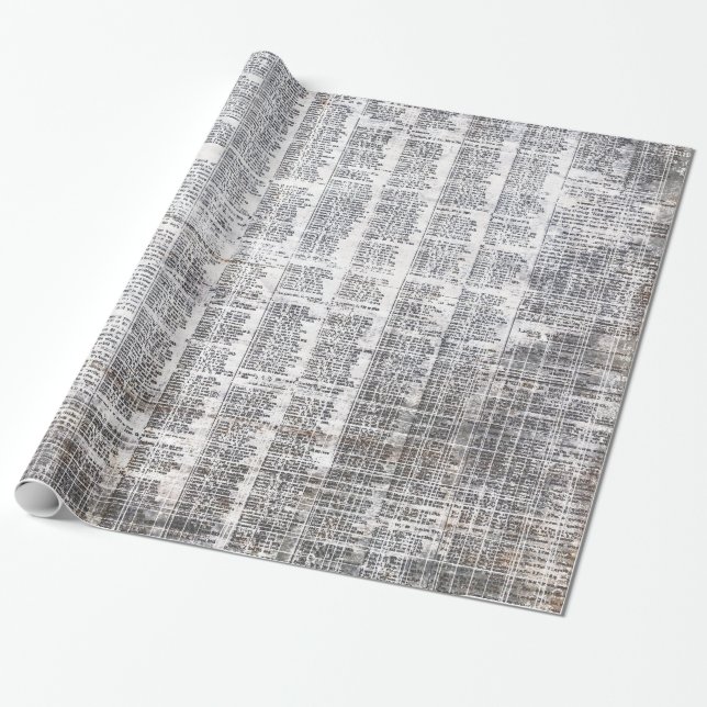 newspaper urban wrapping paper (Unrolled)
