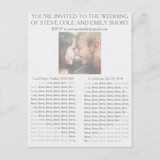 Newspaper Wedding Invitation