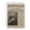 Newspaper Wedding Invitation Details Timeline Cute