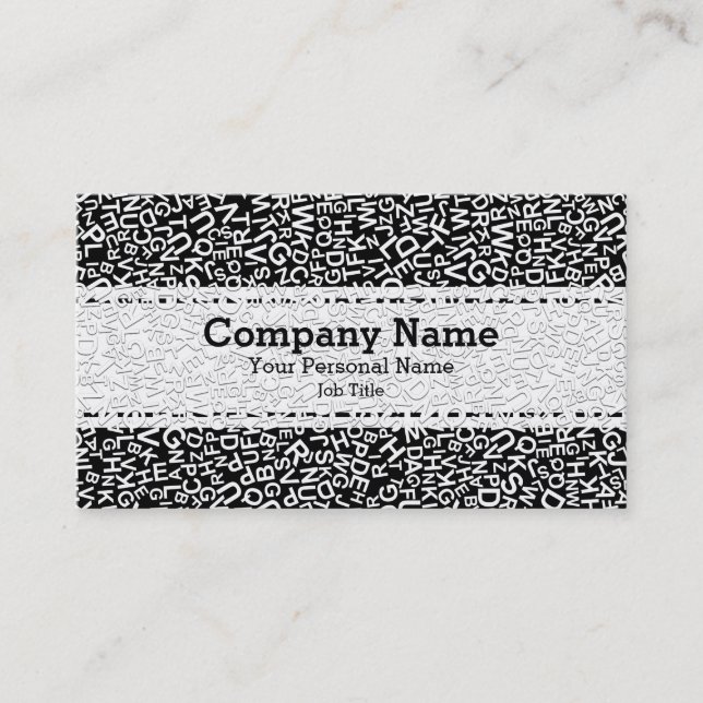 Newspaper Writer Professional Reporter Business Card (Front)