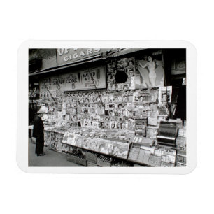 Newsstand, Vintage Inspired 1950s Magnet