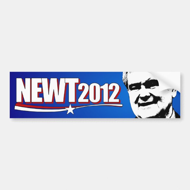 Newt Gingrich 2012 Bumper Sticker (Front)