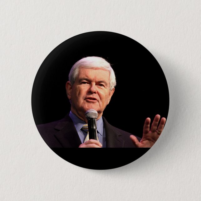 Newt Gingrich 6 Cm Round Badge (Front)