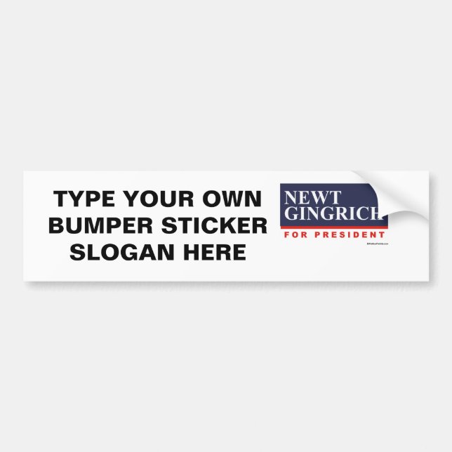 Newt Gingrich for President (2) Bumper Sticker (Front)