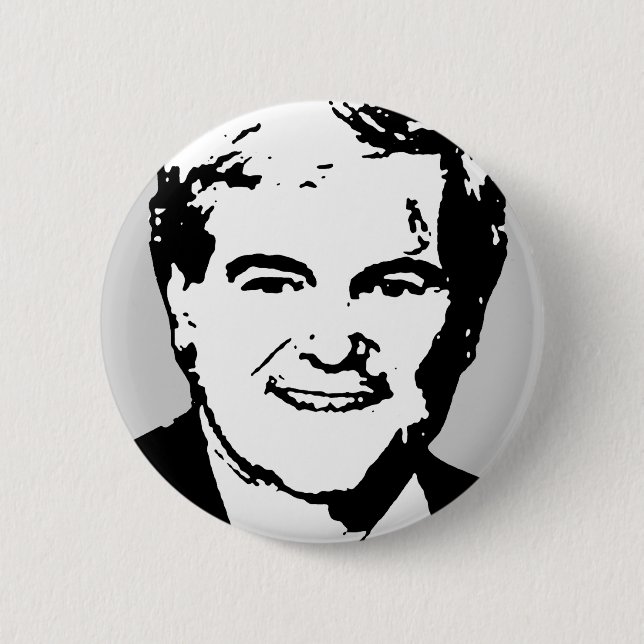 Newt Gingrich Gear 6 Cm Round Badge (Front)