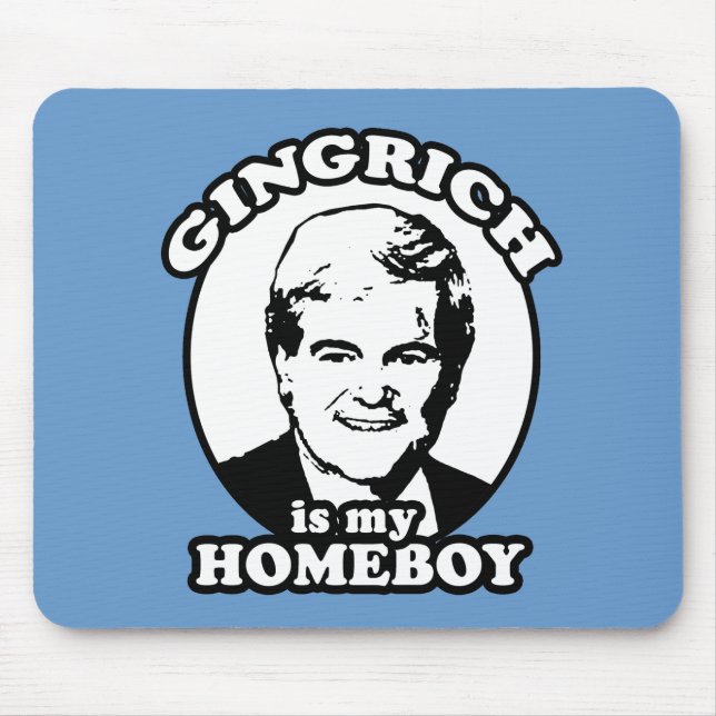 Newt Gingrich is my homeboy Mouse Mat (Front)
