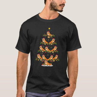 Newt Lights Xmas Santa Newt Christmas Tree T-Shirt