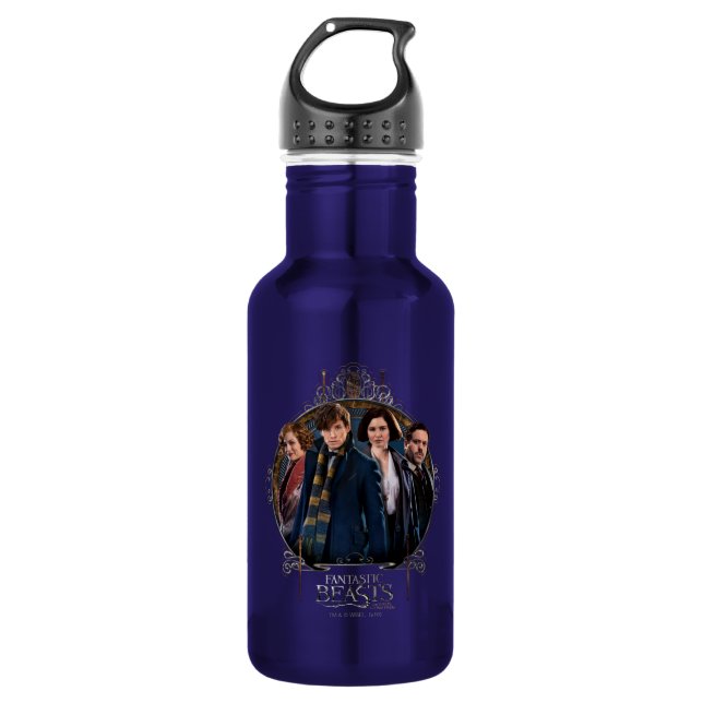 NEWT SCAMANDER™ and Company Art Nouveau Frame 532 Ml Water Bottle (Front)