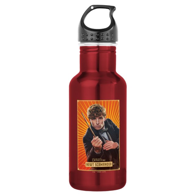 Newt Scamander Character Graphic 532 Ml Water Bottle (Front)