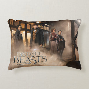 NEWT SCAMANDER™ & Co. At The Train Station Decorative Cushion