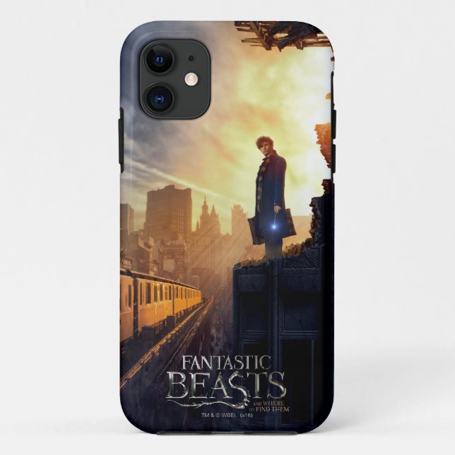 NEWT SCAMANDER™ in Destroyed Building Case-Mate iPhone Case (Back)