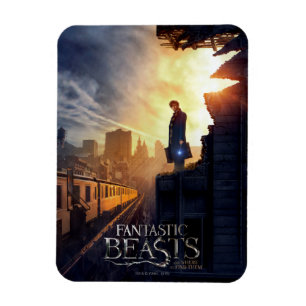 NEWT SCAMANDER™ in Destroyed Building Magnet