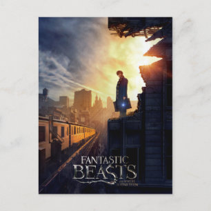 NEWT SCAMANDER™ in Destroyed Building Postcard