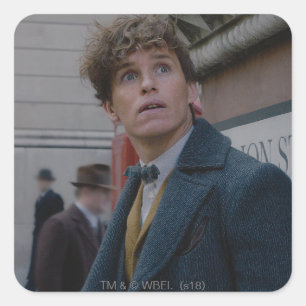 NEWT SCAMANDER™ In London Photo Square Sticker