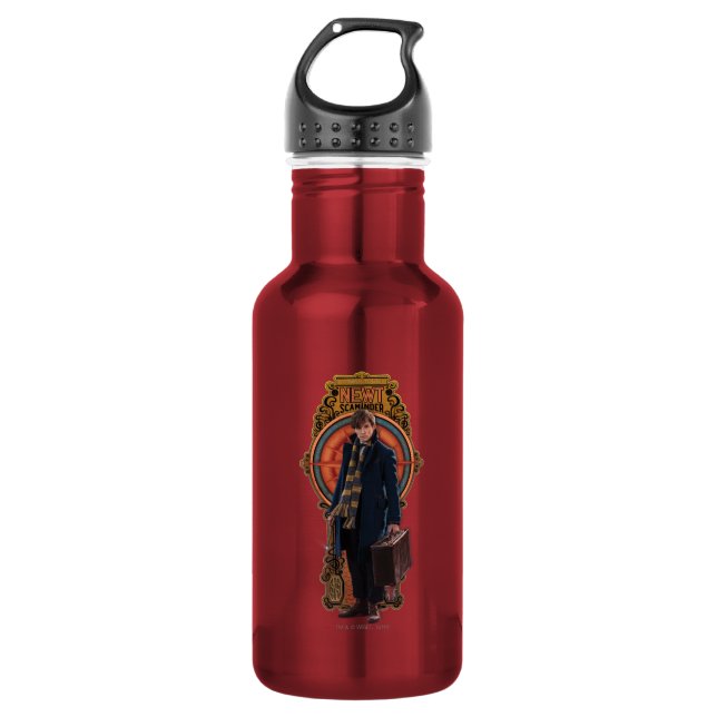 NEWT SCAMANDER™ Standing Art Nouveau Panel 532 Ml Water Bottle (Front)