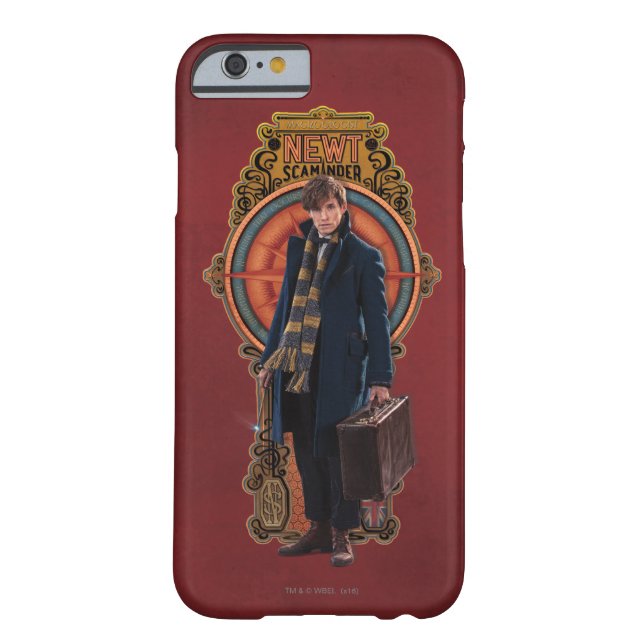NEWT SCAMANDER™ Standing Art Nouveau Panel Case-Mate iPhone Case (Back)