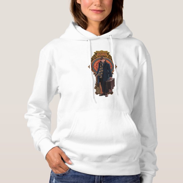 NEWT SCAMANDER™ Standing Art Nouveau Panel Hoodie (Front)
