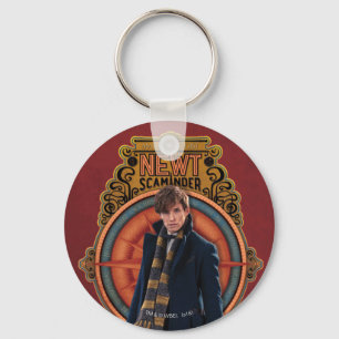NEWT SCAMANDER™ Standing Art Nouveau Panel Key Ring