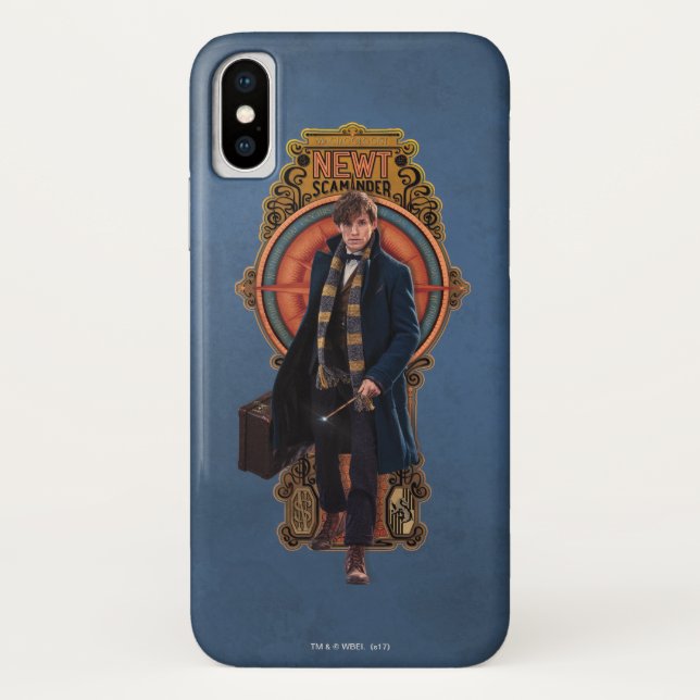 NEWT SCAMANDER™ Walking Art Nouveau Panel Case-Mate iPhone Case (Back)