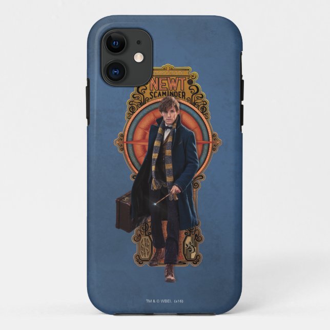 NEWT SCAMANDER™ Walking Art Nouveau Panel Case-Mate iPhone Case (Back)
