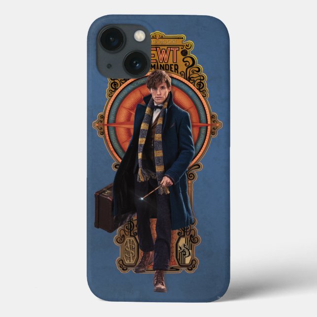 NEWT SCAMANDER™ Walking Art Nouveau Panel Case-Mate iPhone Case (Back)