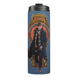 NEWT SCAMANDER™ Walking Art Nouveau Panel Thermal Tumbler