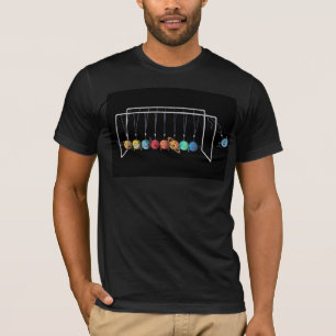 newton design planet metal balls pluto kicked out T-Shirt