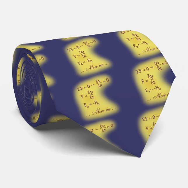 Newton Laws of Motion Tie (Rolled)