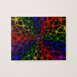 Newton Rainbow   Rainbow Fractal Art Jigsaw Puzzle