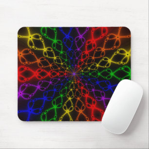 Newton Rainbow Rainbow Fractal Art Mouse Mat